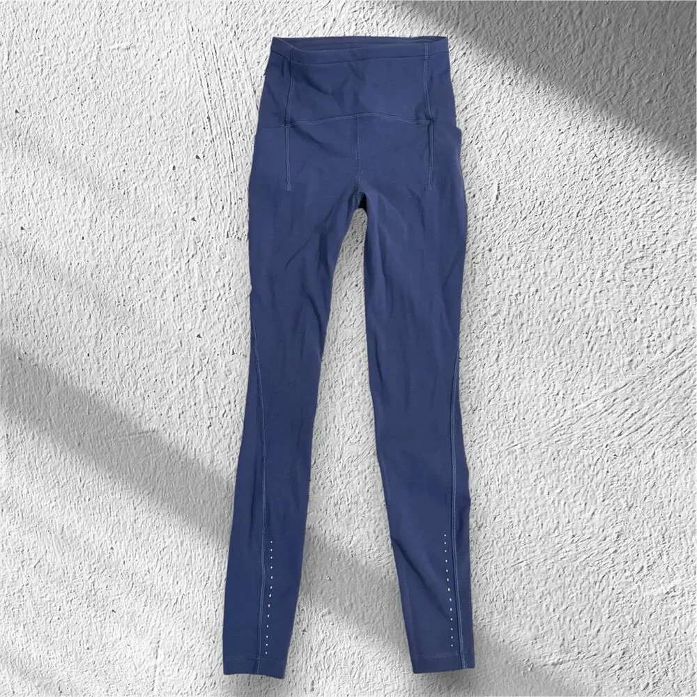 Lululemon Lululemon Swift Speed High-Rise Tight 28” | Mineral Blue - Size 0 - Picture 5 of 6